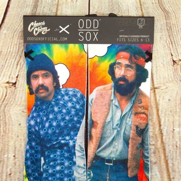 Odd Sox Other - Odd Sox Cheech & Chong Graphic Print Crew Socks